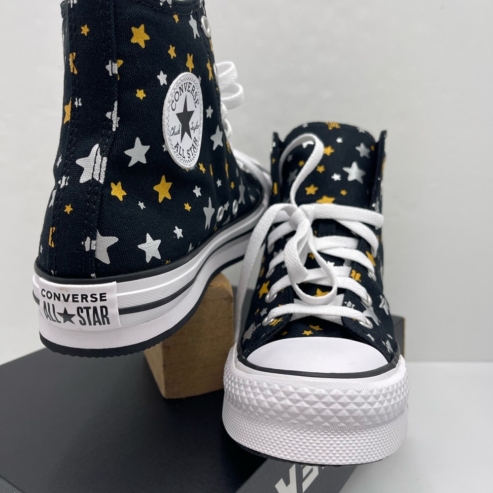 Converse WMNS Star Pattern High-Top
CTAS EVA LIFT HI
BLACK/SILVER/GOLD Sneakers - Picture 5 of 16